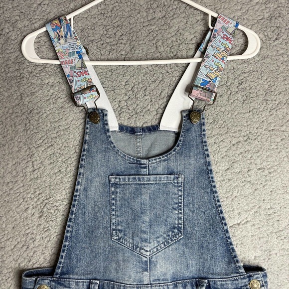 Rare Betty And Veronica By Rachel Antonoff Comic Strip Jean Overalls Size S - Picture 2 of 16